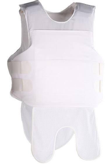 White Poly Cotton Body Armor Carrier Y290
