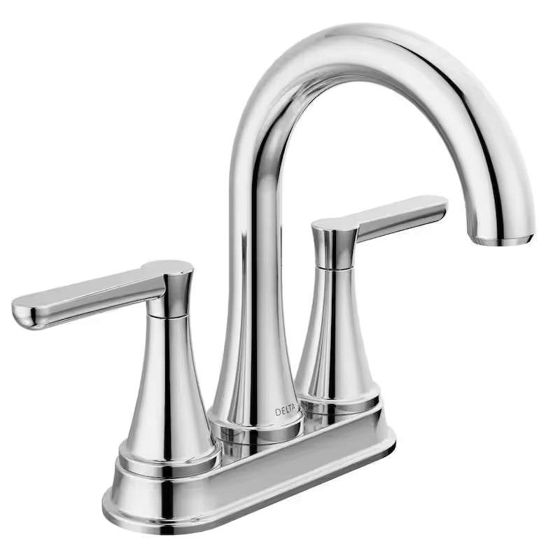 4 in. Centerset Double Handle Bathroom Faucet Polished Chrome U249530