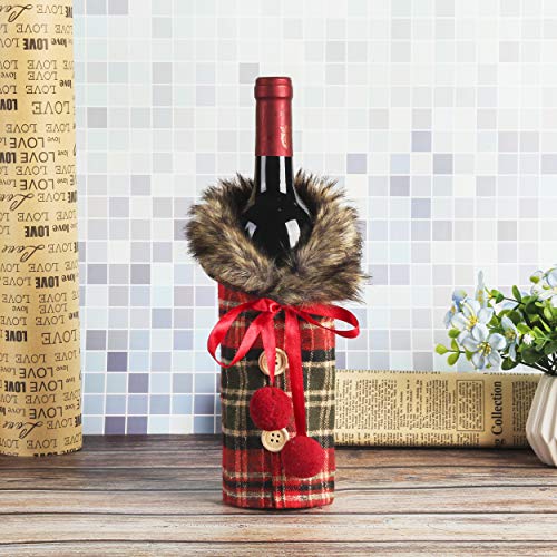 4 Pieces Christmas Sweater Wine Bottle Covers J75121