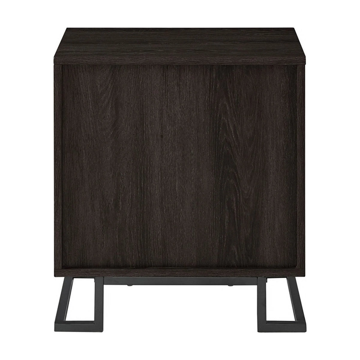20" Metal and Wood Night Stand with One-Drawer M827671