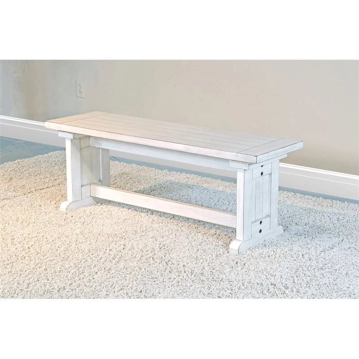 48" Mahogany Wood Side Bench F824