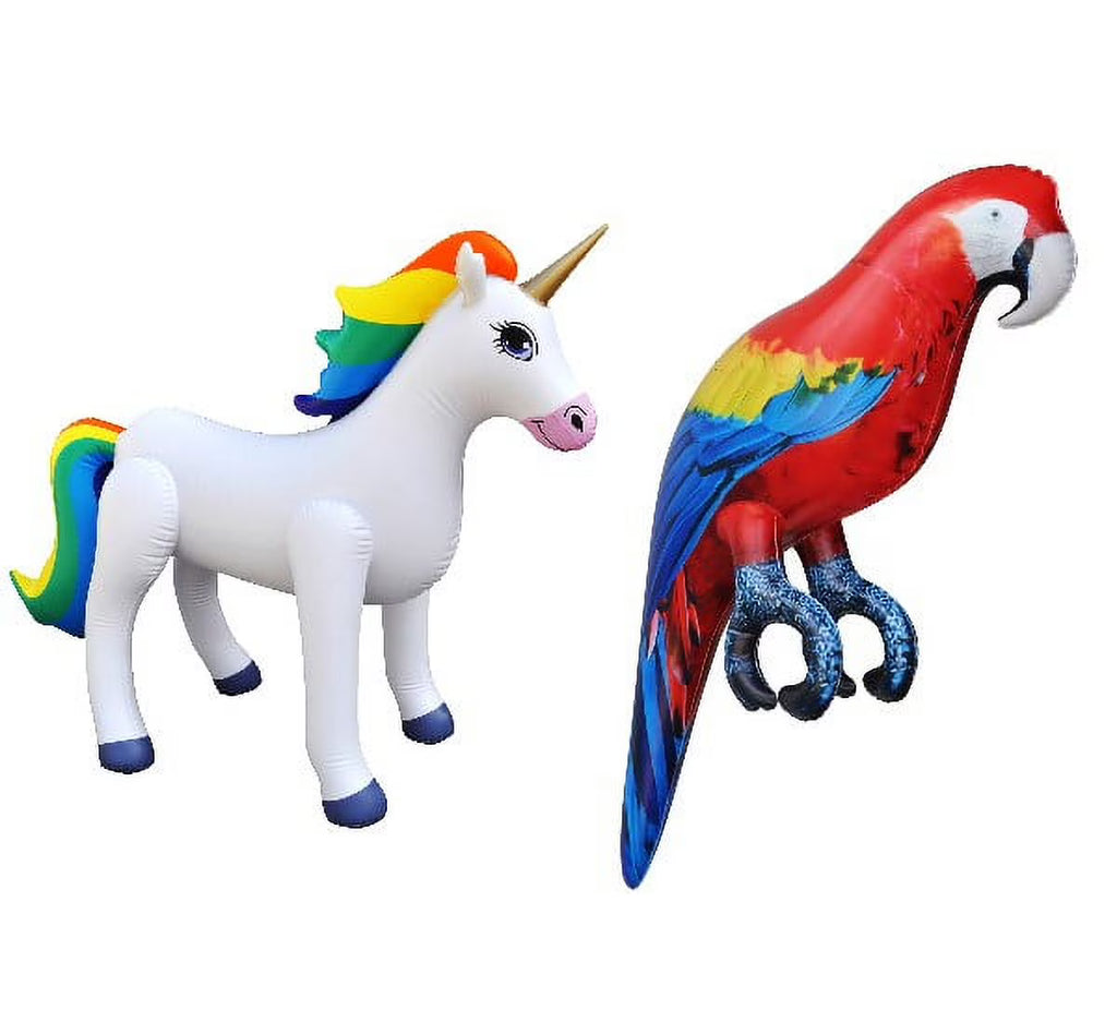 Inflatable Unicorn Parrot Bird Animal Toy P7930