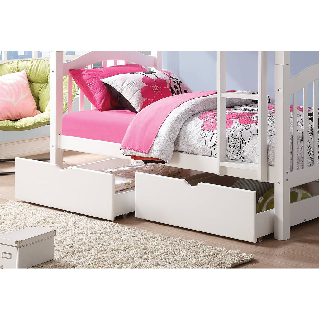 White Twin/Twin Bunk Bed Y758746