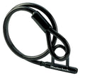 Braided Steel Cable with Mini U Lock 2 x 150 cm H494487