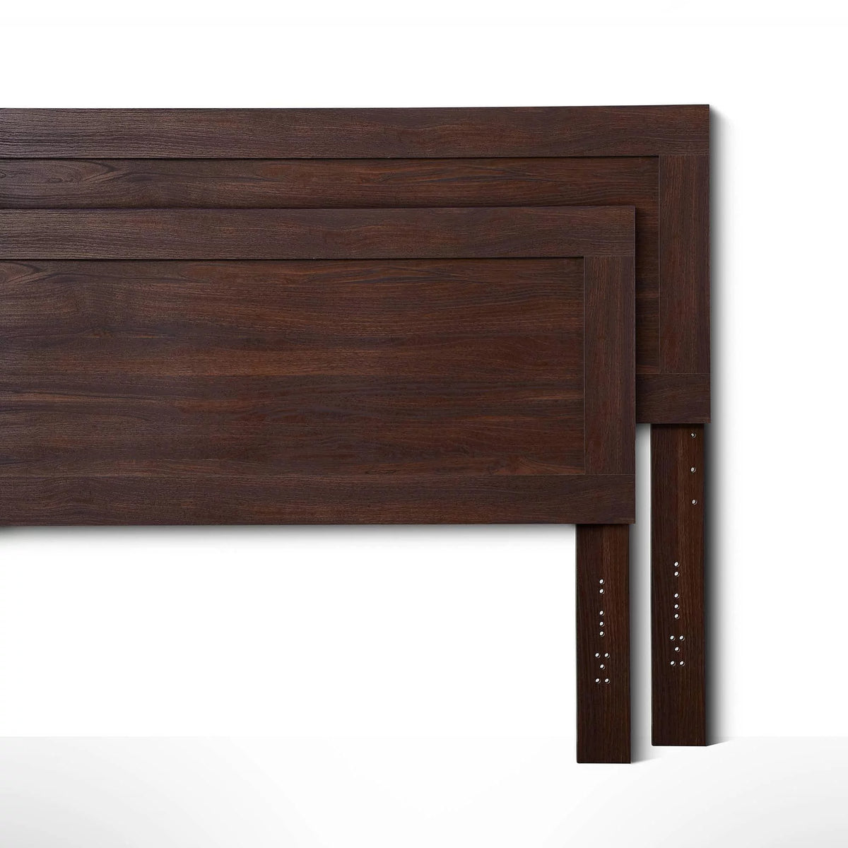 Classic Wood Headboard, Queen, Rustic Mahogany N173