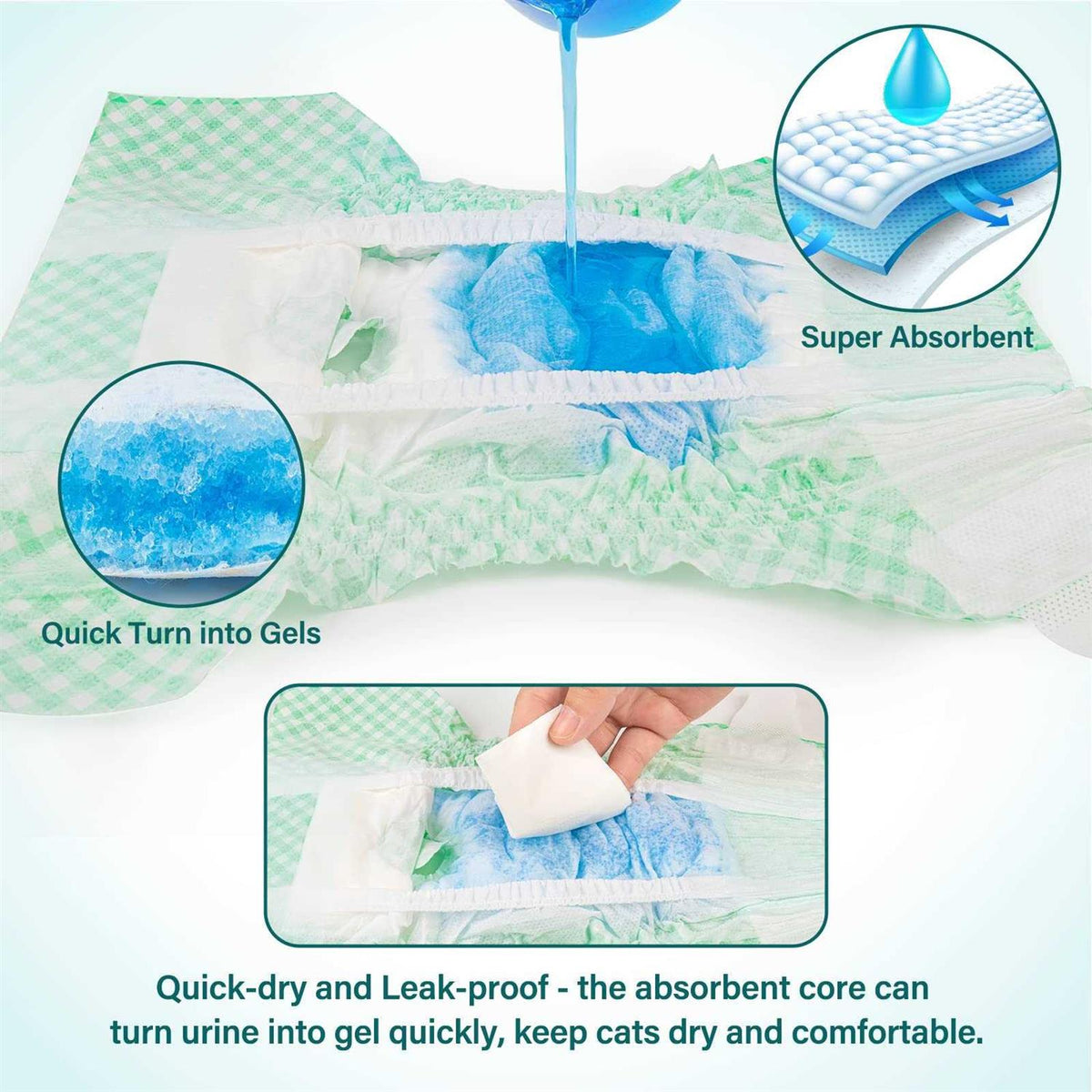 Soft Disposable Female Cat Dog Diapers R349701