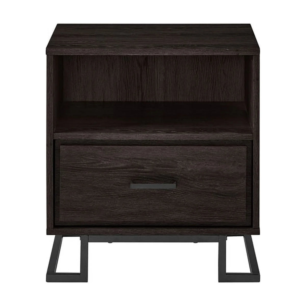20" Metal and Wood Night Stand with One-Drawer M827671
