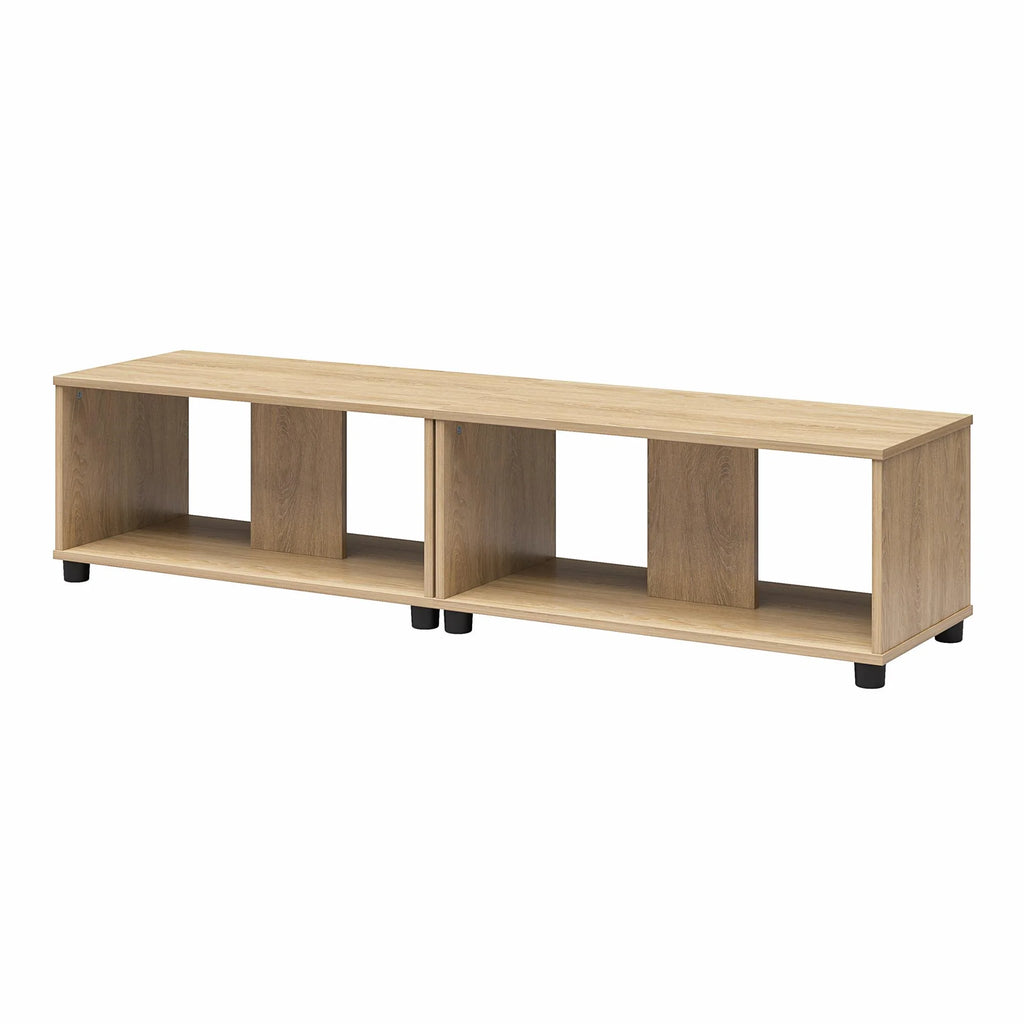 Adjustable Stacking TV Stand up to 70 inches Natural D60292