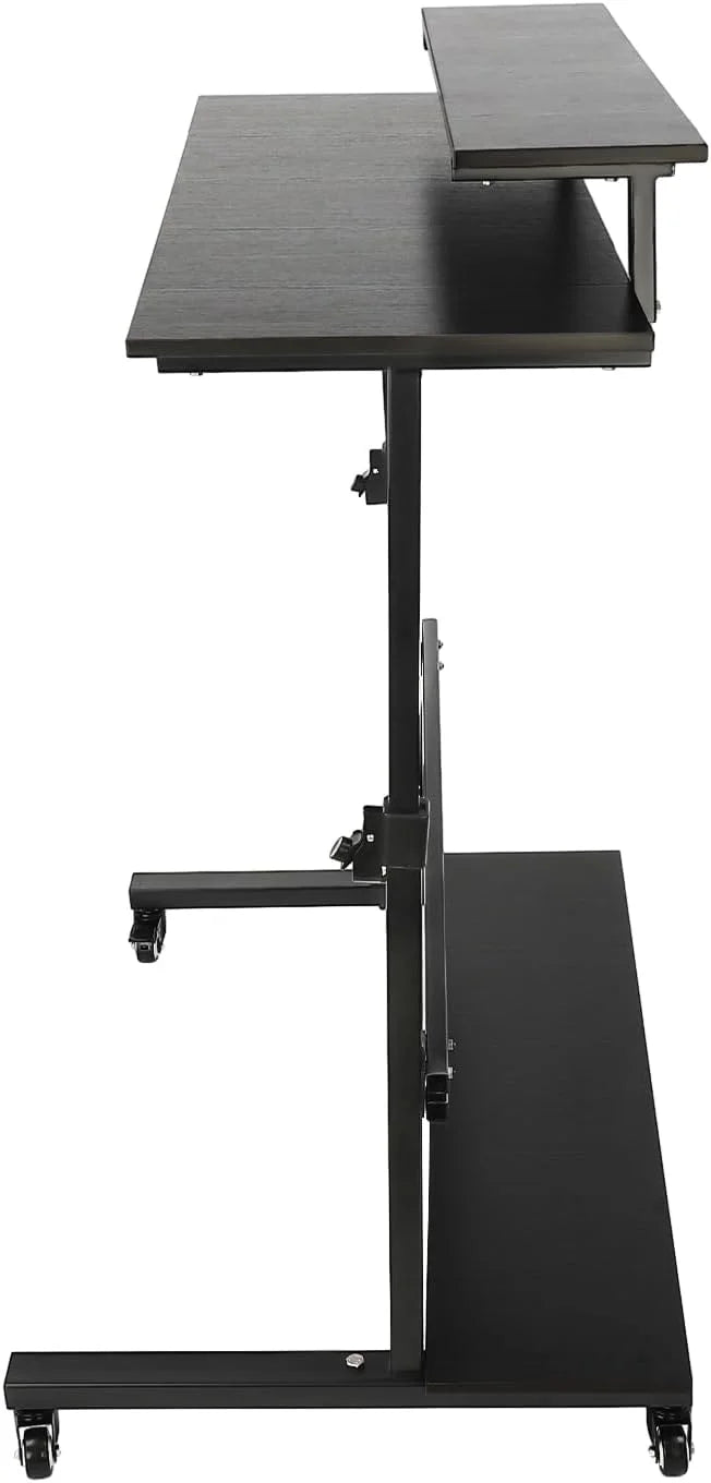 Height Adjustable Rolling Computer Desk Z4380