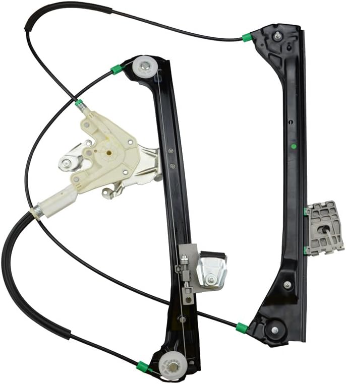 Front Right Passenger Side Power Window Regulator without Motor for BMW E46 Coupe Convertible Pack of 2 B7327