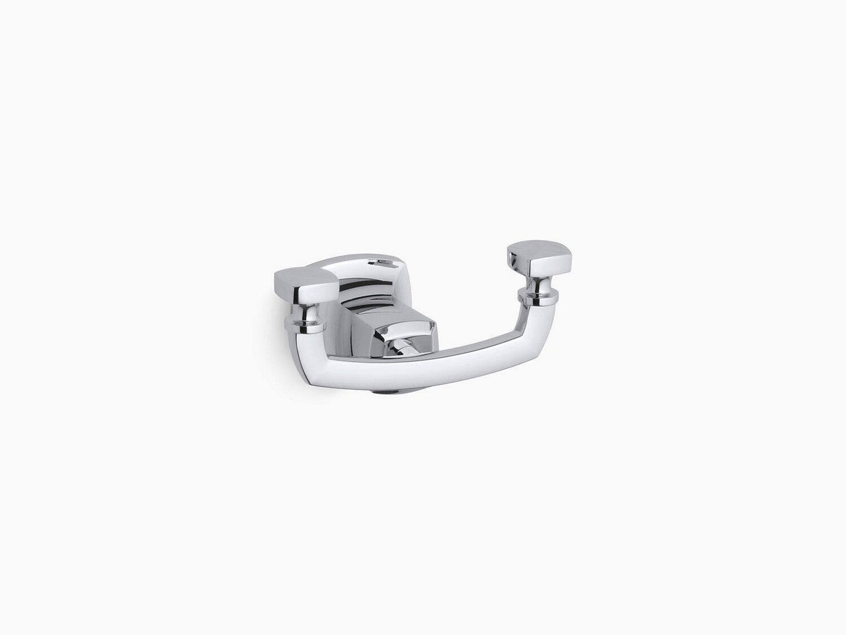 Double Robe Hook in Vibrant Brushed Bronze A6130