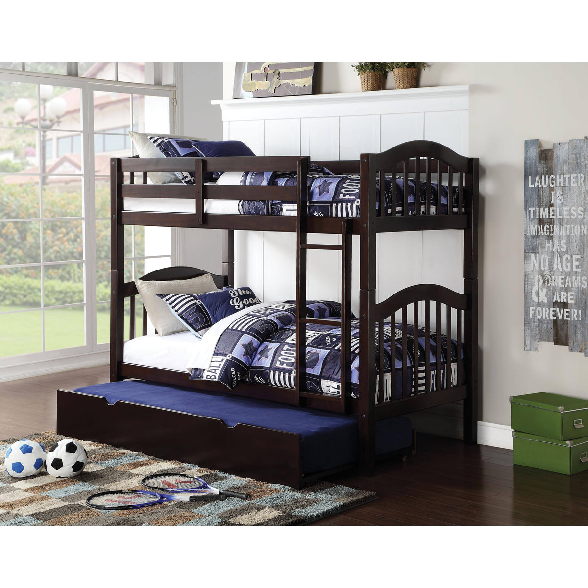 White Twin/Twin Bunk Bed Y758746
