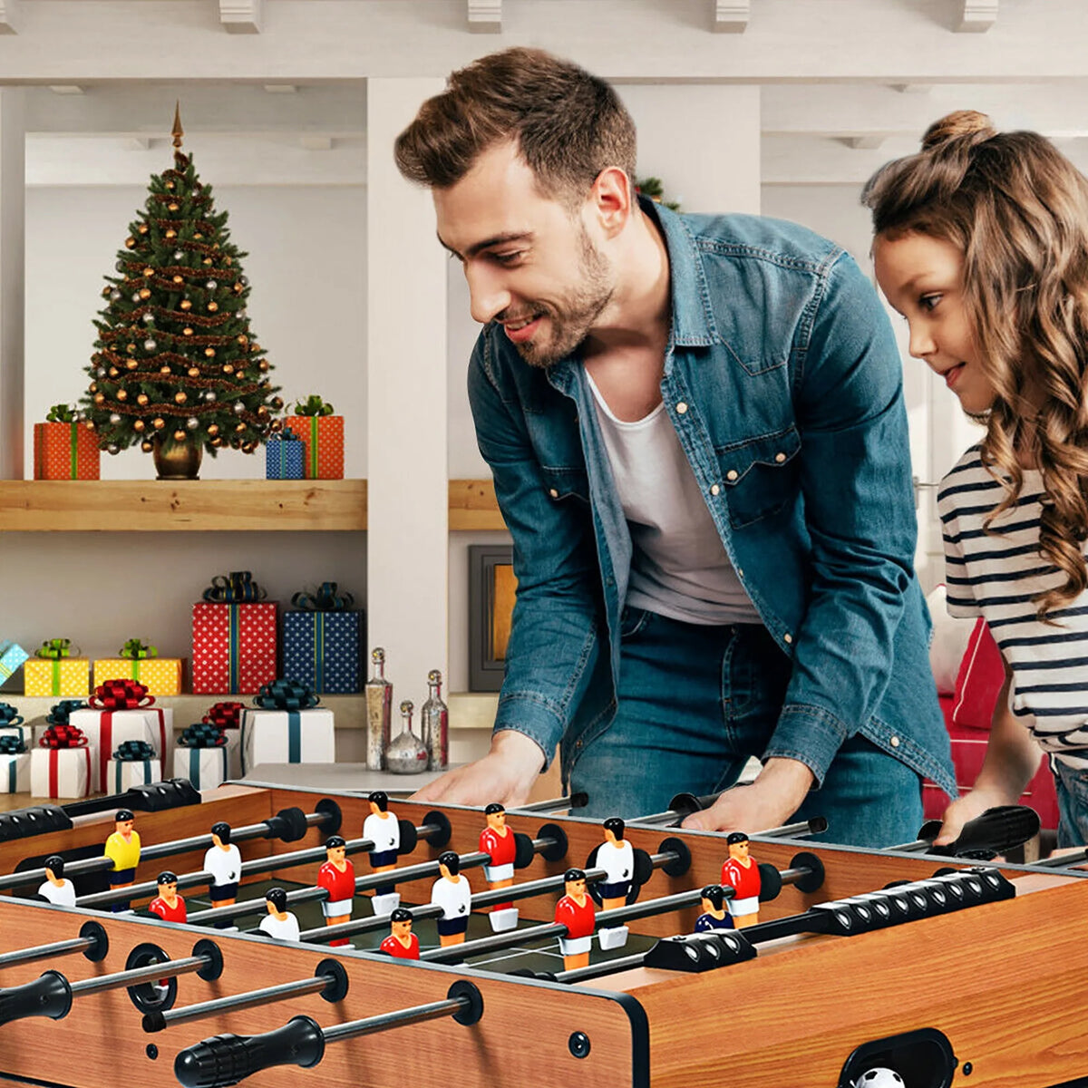 4 In 1 Multi Game Hockey Tennis Football Pool Table H230