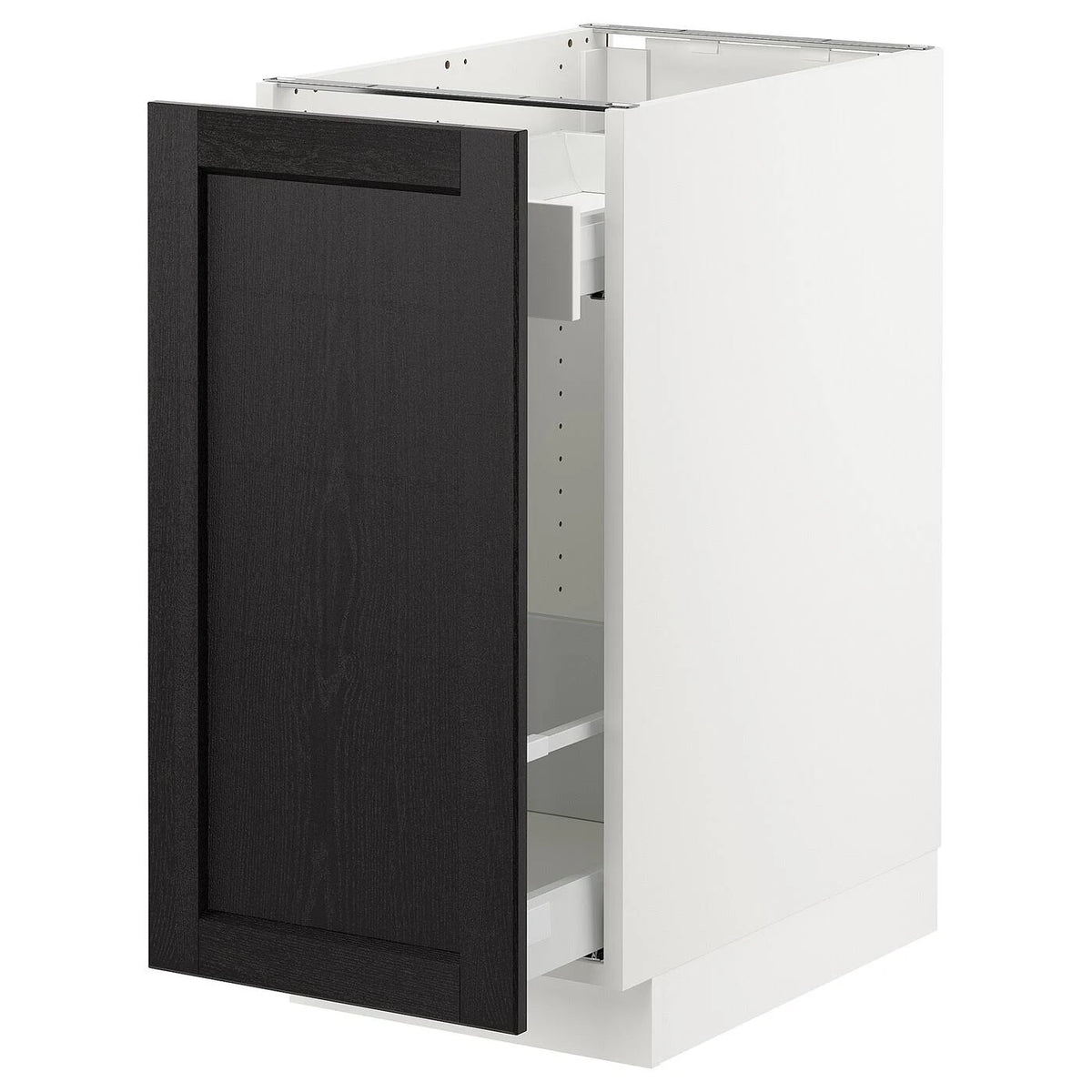 White Pull-Out Storage Base Cabinet X256