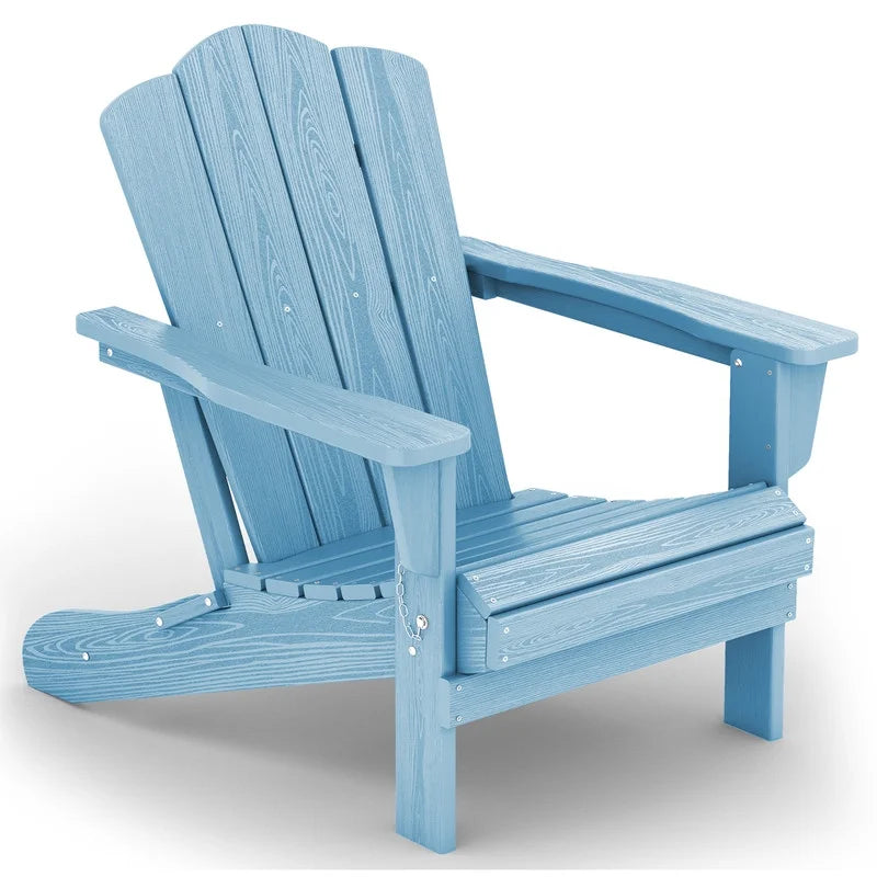 Black HDPE Resin Adirondack Chair K173