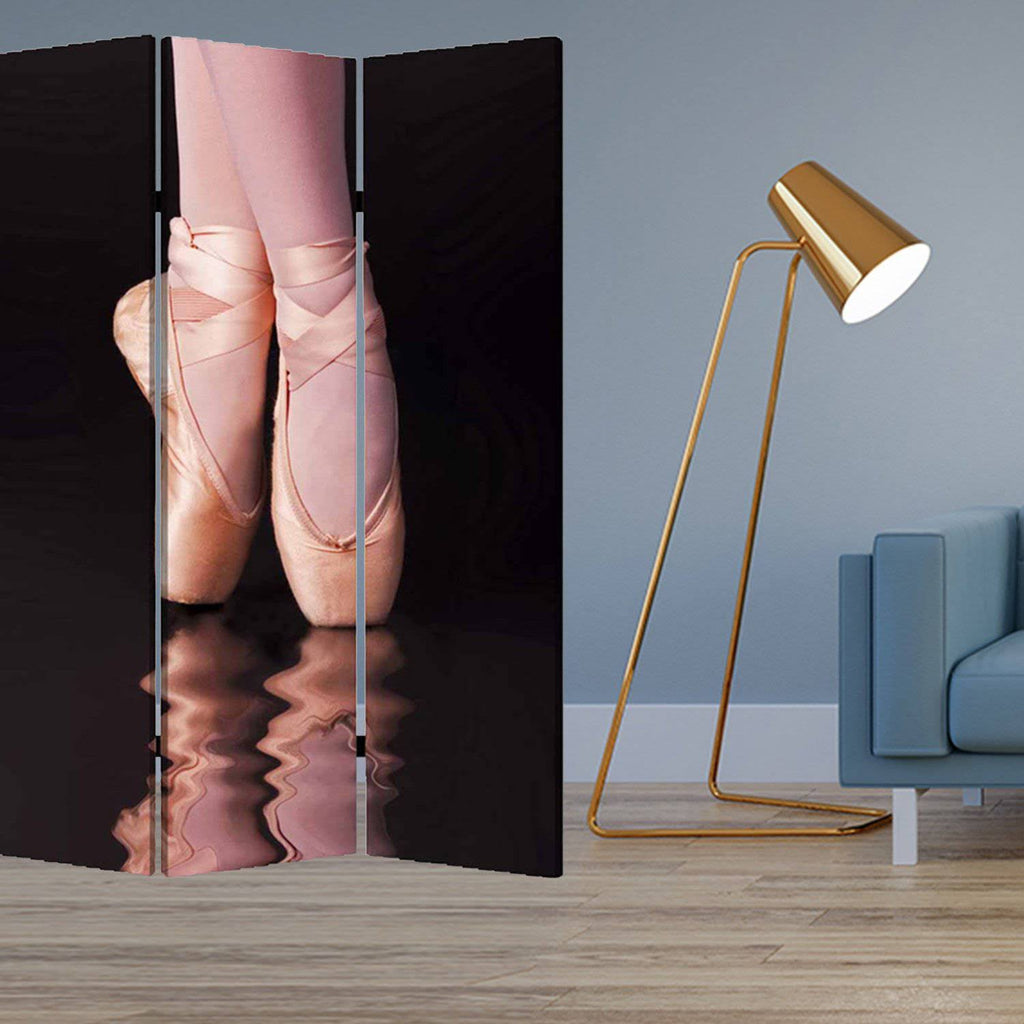 Multi Color Wood Canvas Ballet Screen Y536