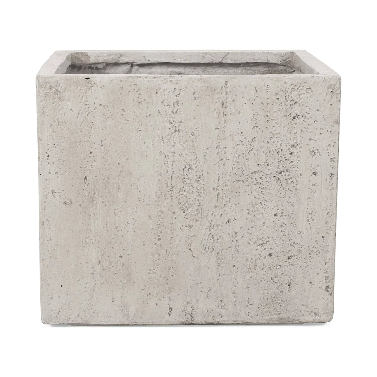 White Cast Stone Square Planter T761