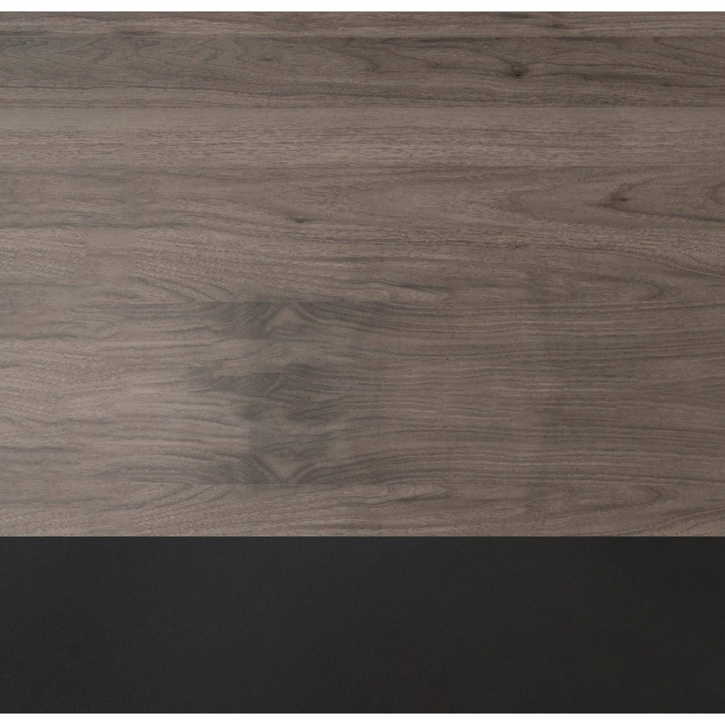 Dark Walnut / Black Metal X-Frame Bookshelf H810