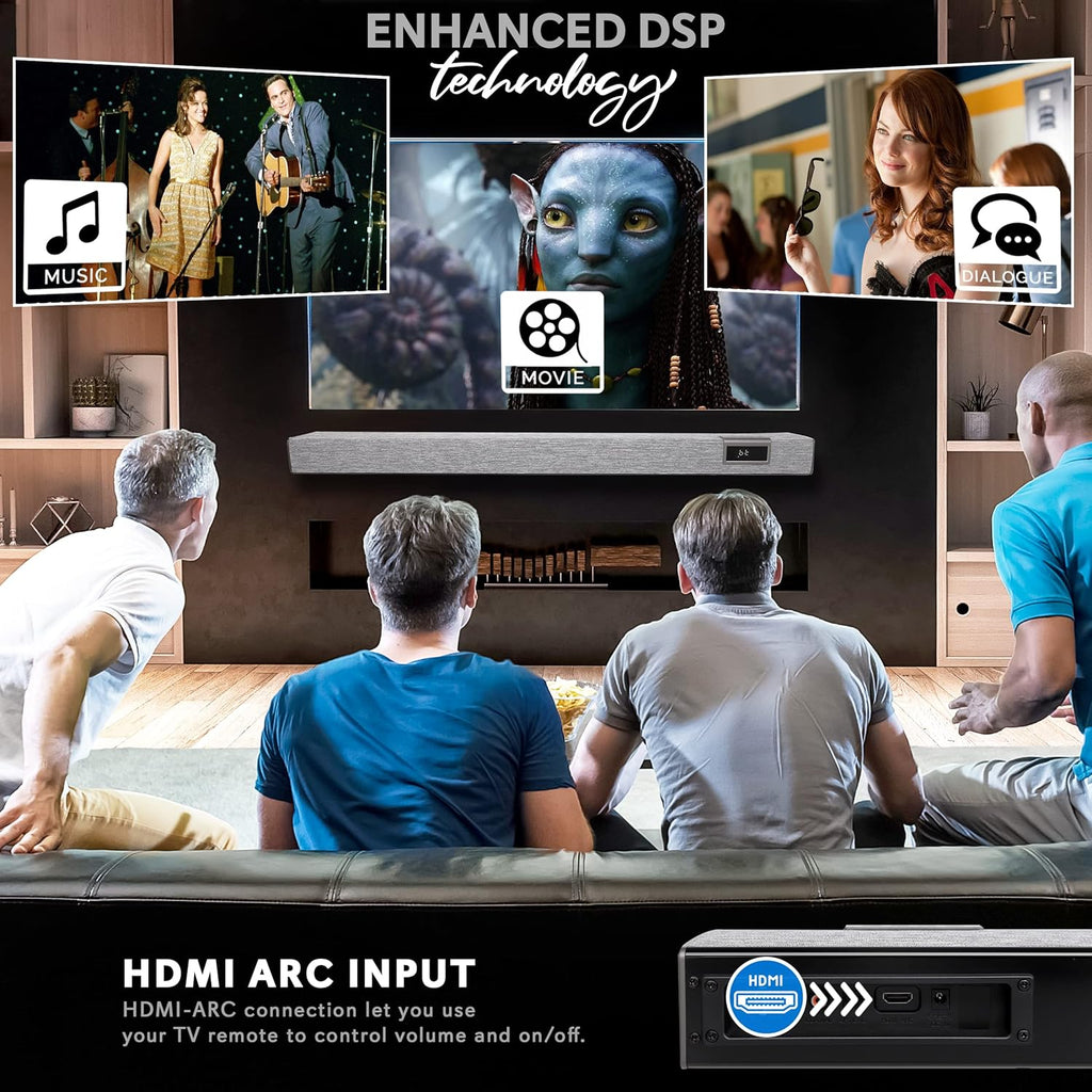 60W 35" Bluetooth Sound Bar with Remote Control L381