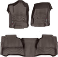 Custom Fit FloorLiners for GMC Sierra / Chevrolet Silverado - 1st & 2nd Row, Cocoa L398276