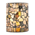 Black Stone Glass Wall Sconce G647