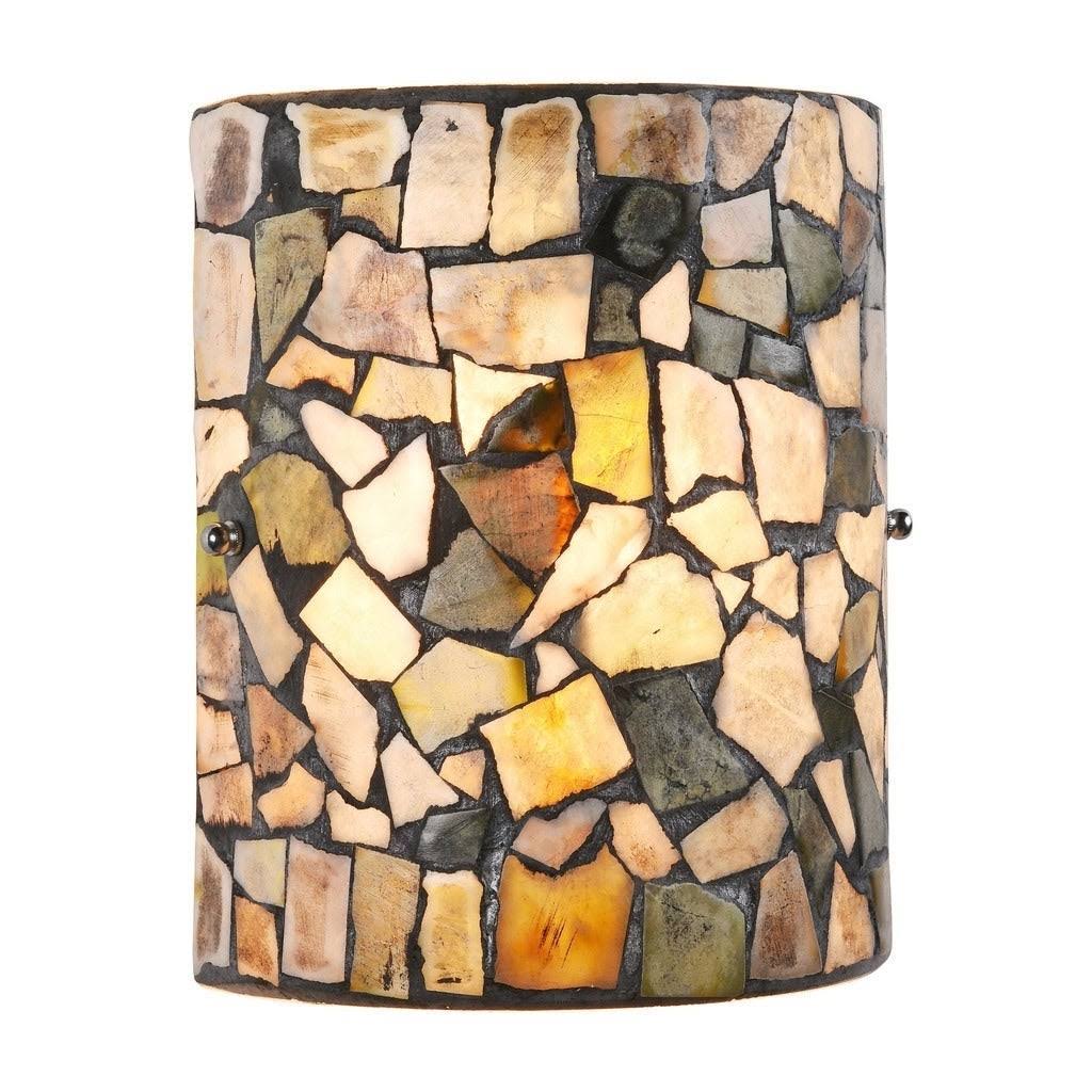 Black Stone Glass Wall Sconce G647