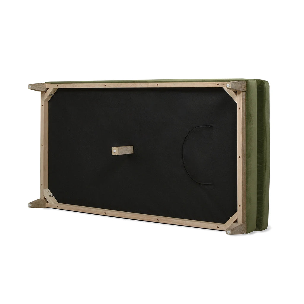 Olive Green Performance Velvet Chaise Lounge Chair I421