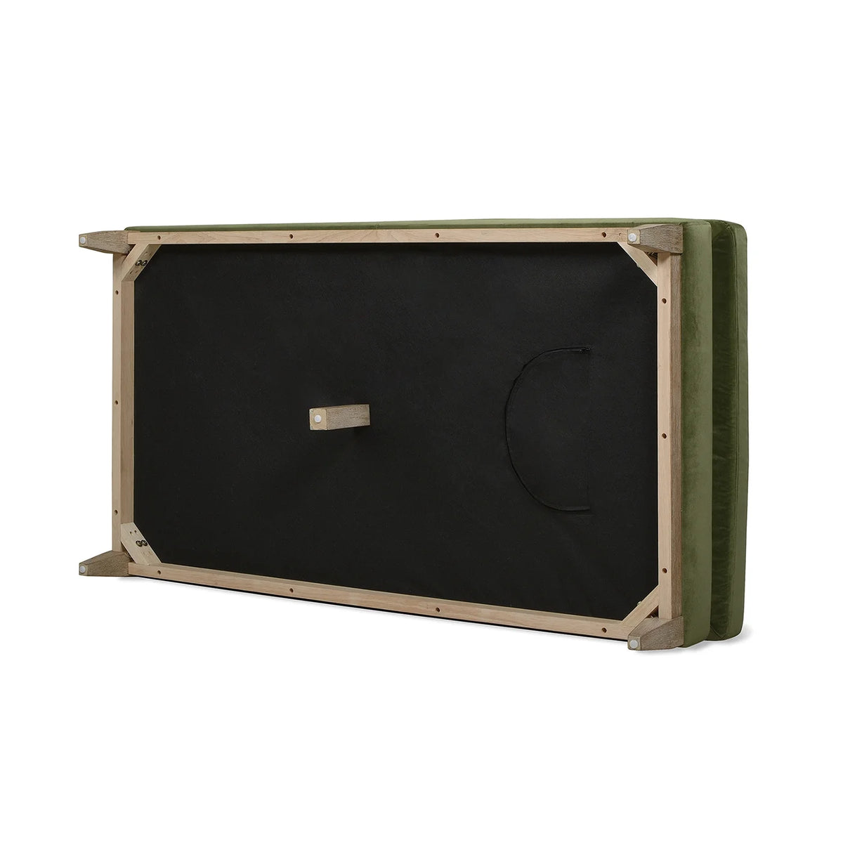 Olive Green Performance Velvet Chaise Lounge Chair I421