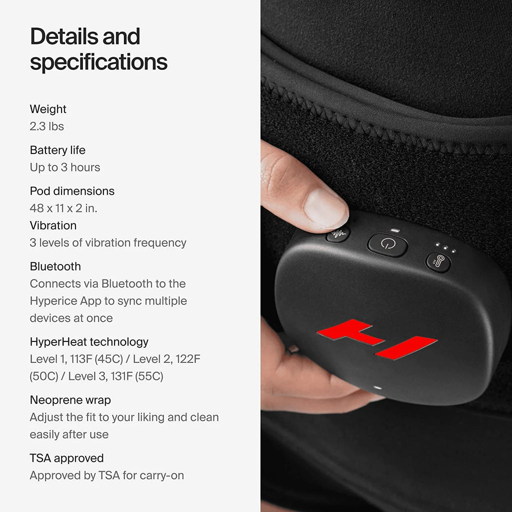 Black Heated Back Massager T5573