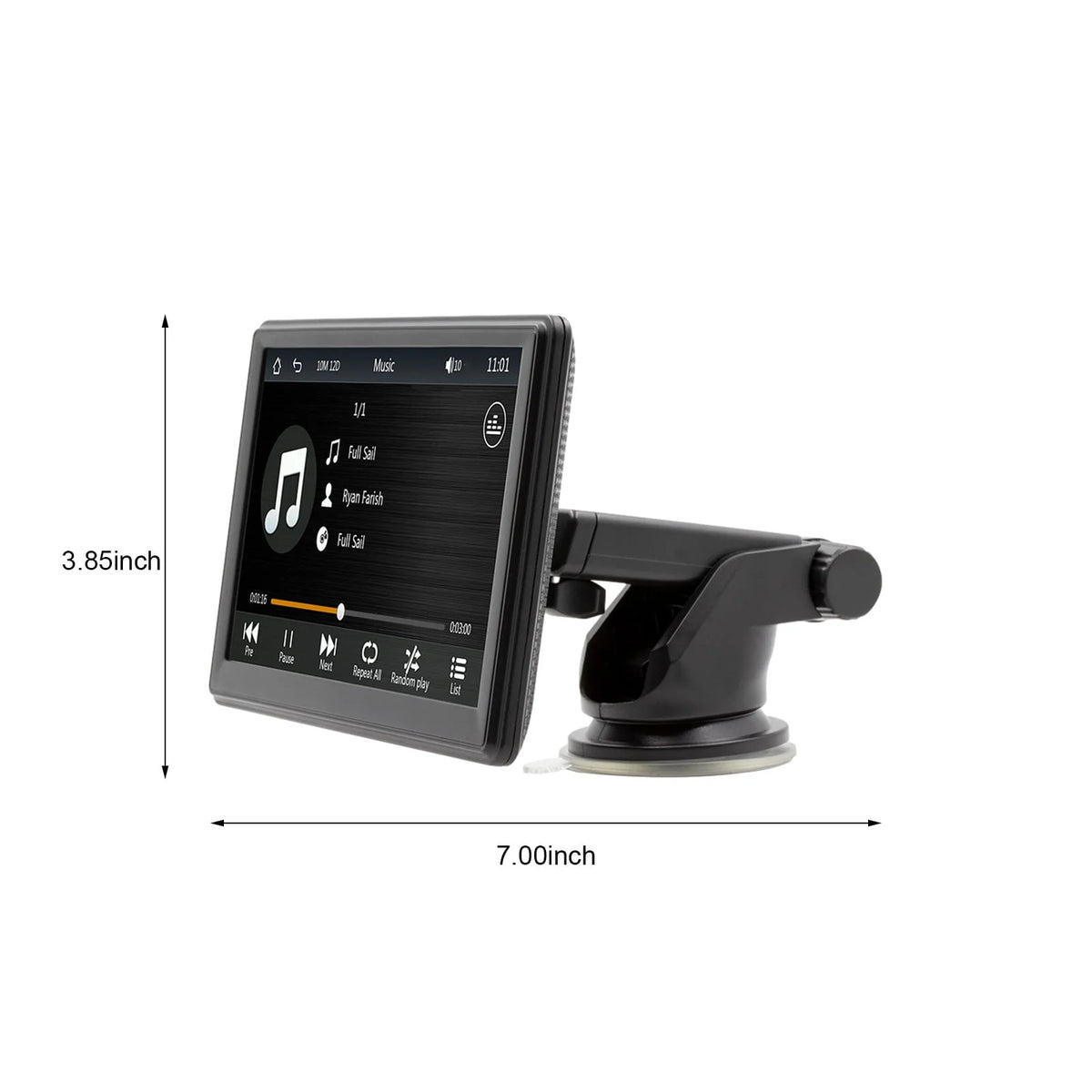 7 Inch Portable Wireless Car MP5 Player F216