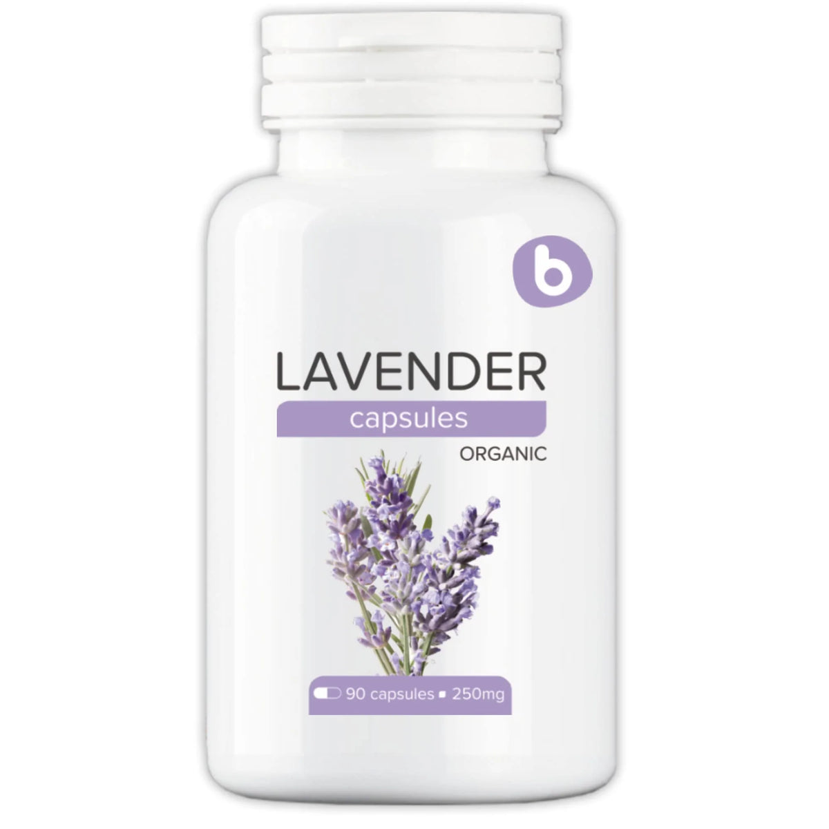 Organic Lavender Capsules 250 mg 90 Vegan caps F6837