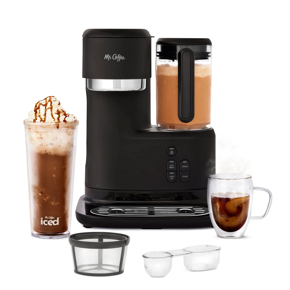 Single Serve Iced Coffee Maker with Blender X93418