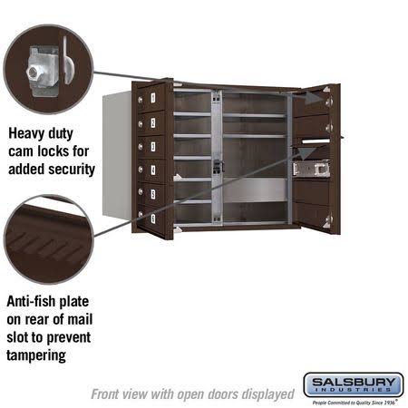 Bronze Horizontal Mailbox X5114