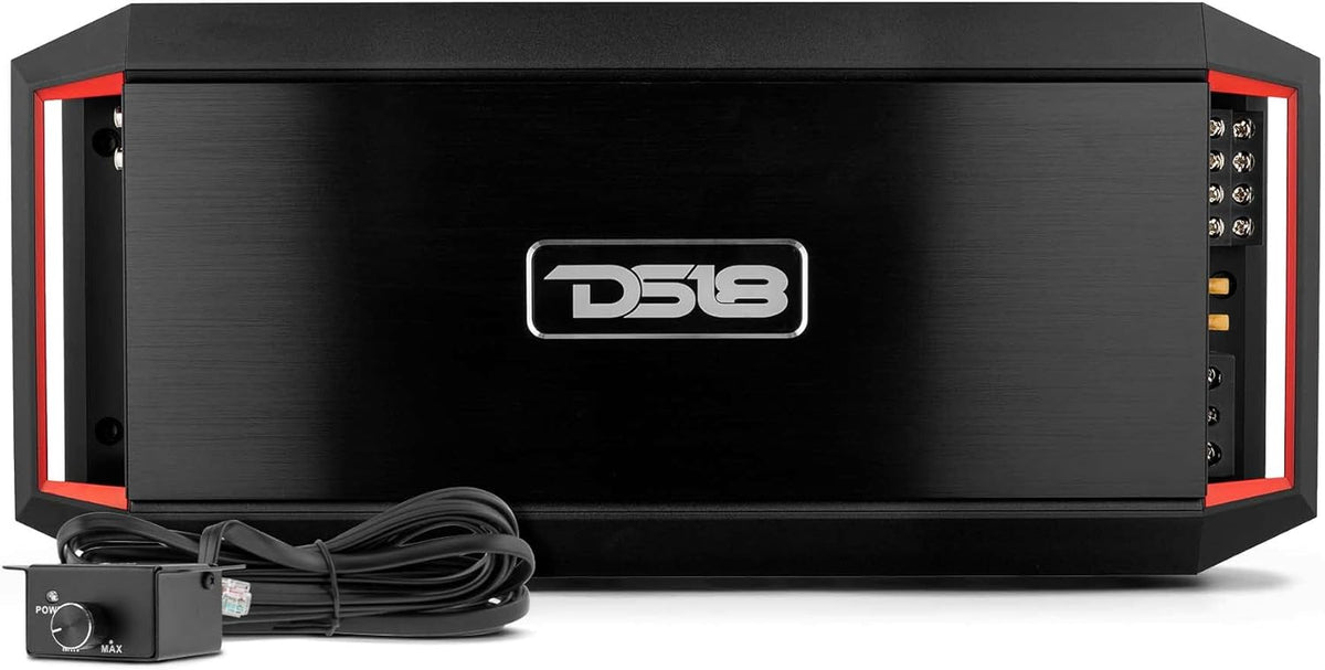 6000 Watts Max 1 Channel Class D Amplifier with Bass Remote Knob B615