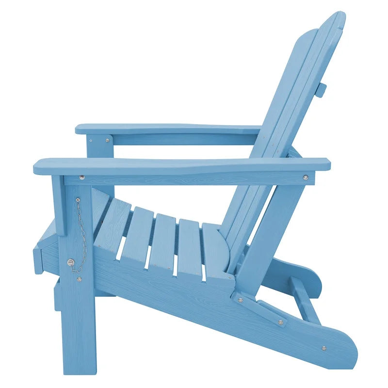 Black HDPE Resin Adirondack Chair K173