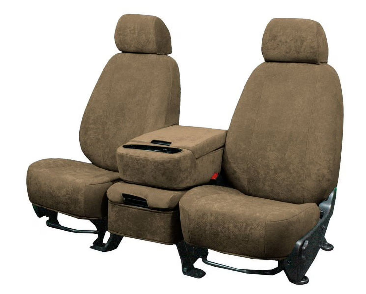 Beige Insert and Trim SuperSuede Seat Covers X1374
