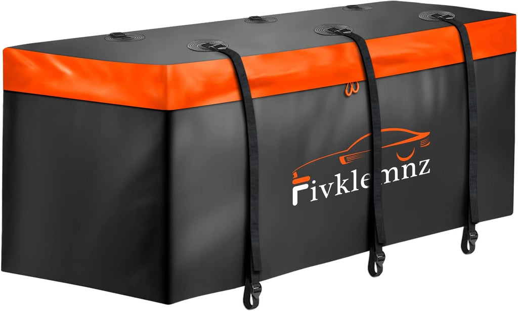 20 Cubic Feet Waterproof Hitch Cargo Carrier with 6 Reinforced Straps L58615