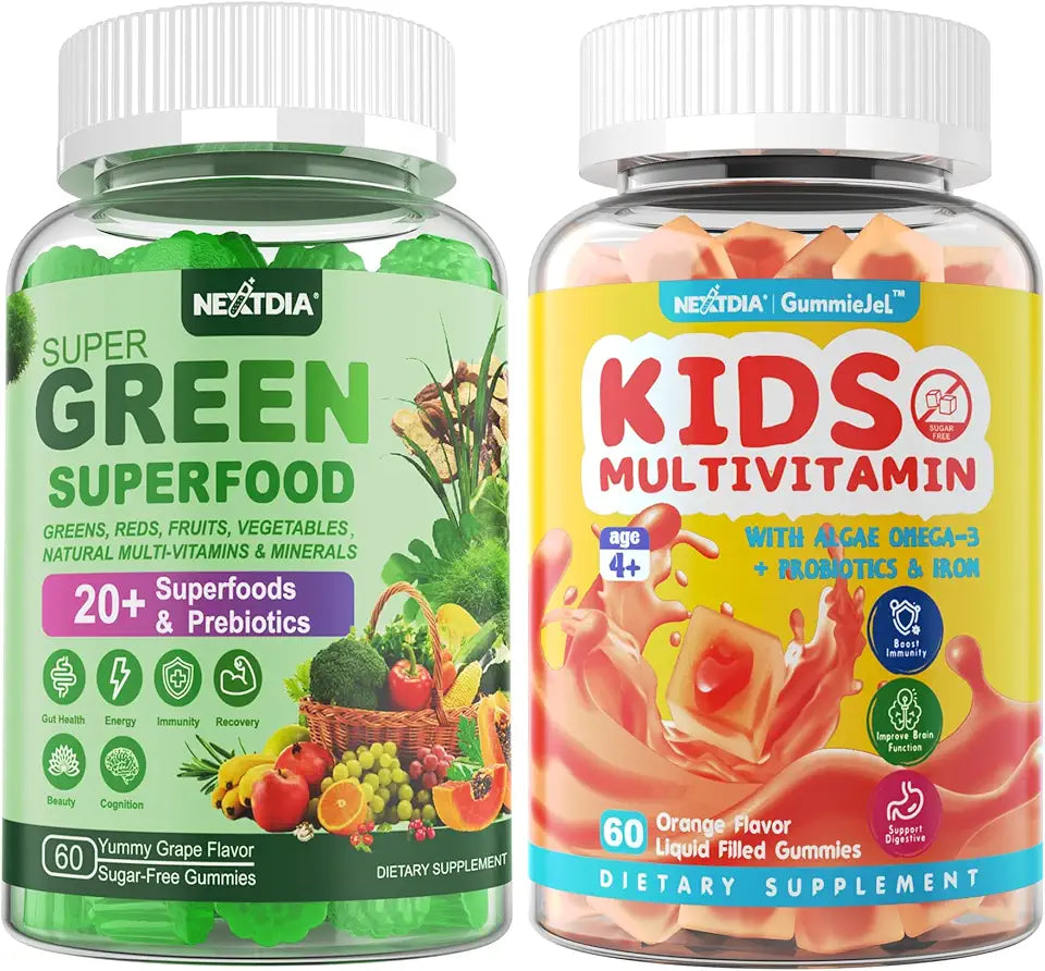 Kids Multivitamin Gummies + Super Greens Gummies A57720
