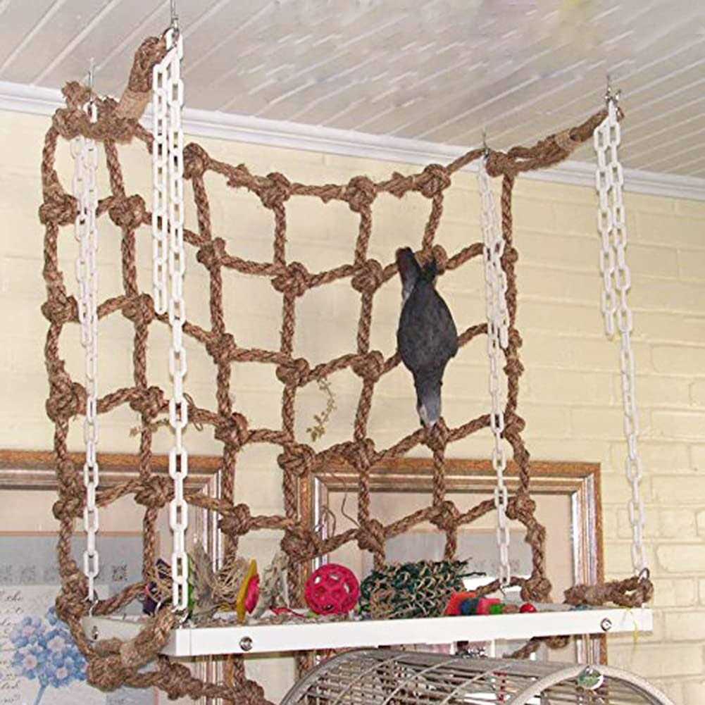 Bird Climbing Net Hanging Rope Swing Chew Toy D122