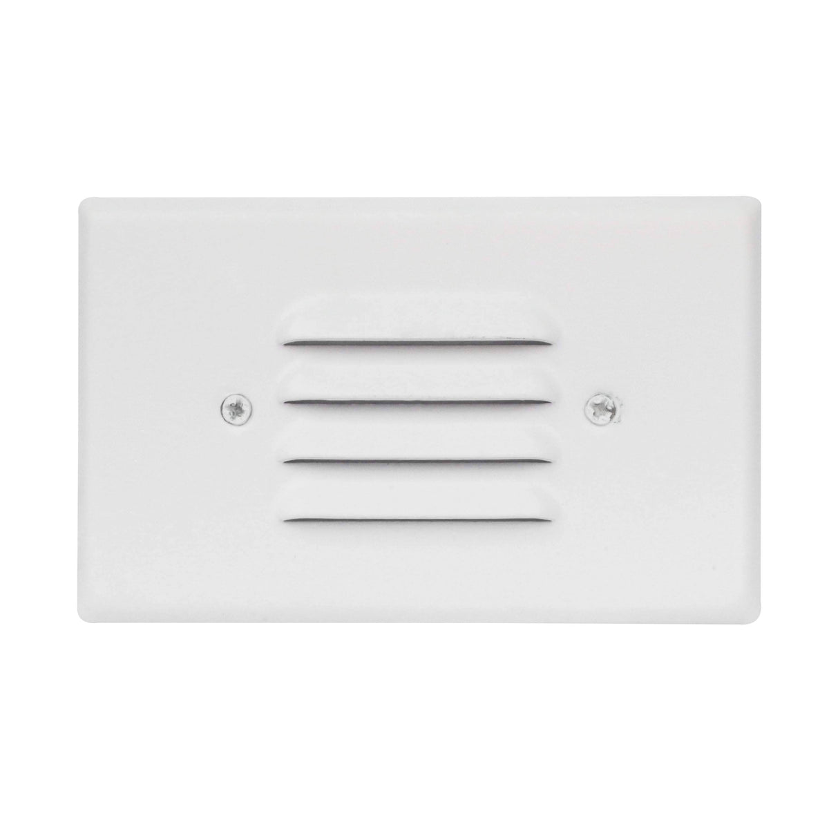 3 Pack White Angled Louver Step Light with Vertical/Horizontal Plate I8779