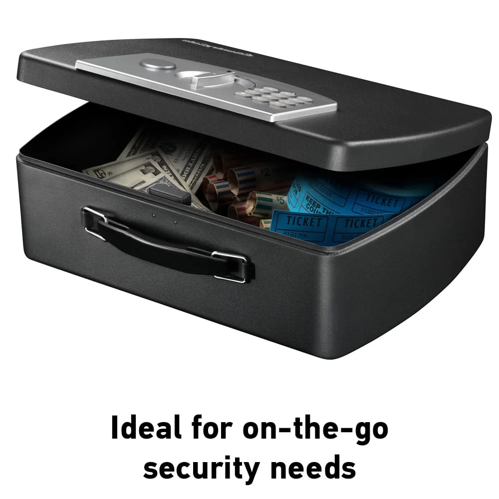 Portable Security Safe Box with Digital Keypad 0.21 Cu ft L369