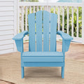 Black HDPE Resin Adirondack Chair K173