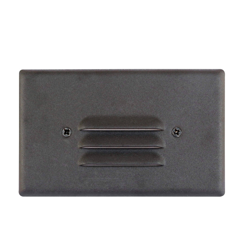3 Pack White Angled Louver Step Light with Vertical/Horizontal Plate I8779