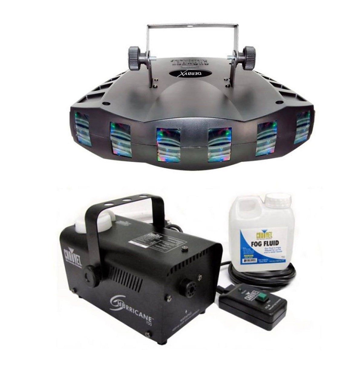 RGB DMX Strobe Light and Fog Smoke Machine S271